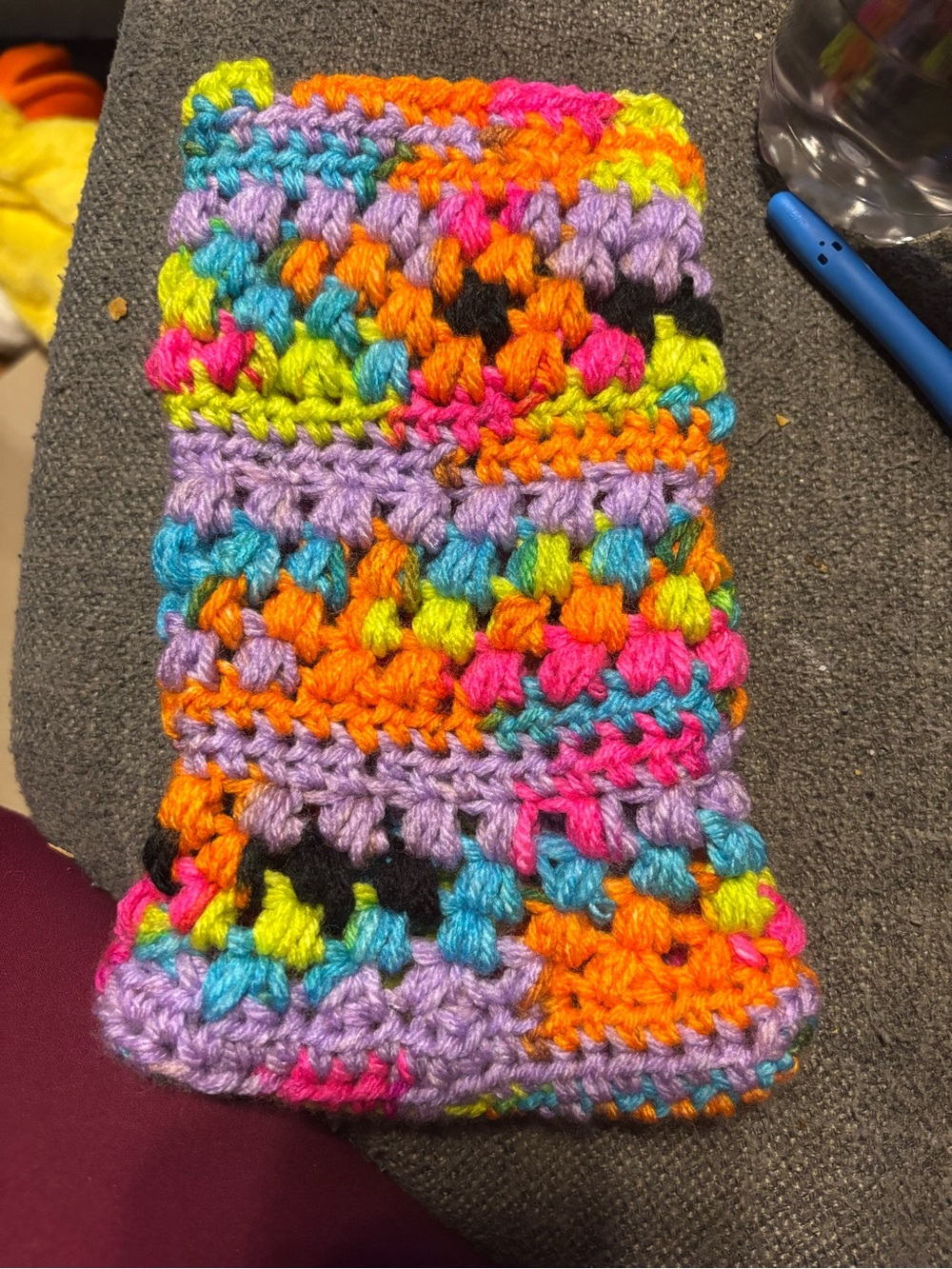 Handmade Multicolor Crochet kindle Sleeve